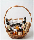 GESCHENKKORB BLÜTENHONIG TEE KONFITÜRE SIRUP WEIHNACHTEN OSTERN