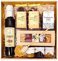 Geschenkkorb mit Honig Tee Schokolade Konfitüre Nüsse Geschenkset Box