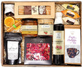 Geschenkkorb mit Honig Tee Schokolade Konfitüre Geschenkset Box