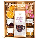 Geschenkkorb mit Honig Tee Schokolade Konfitüre Saft Geschenkset Box