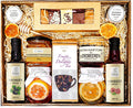 Geschenkkorb mit Honig Tee Schokolade Konfitüre Saft Geschenkset